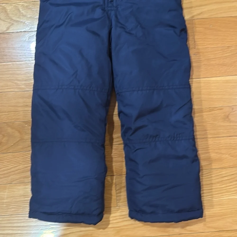 Carter’s girls navy blue bib snowpants size small/4 .